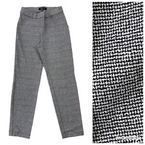 Ellen Tracy Woman’s Black & White print Skinny Stretch Pull On Pants size S